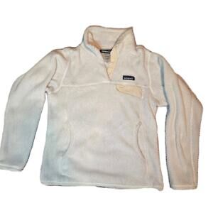 Patagonia Pullover Womens "S" white Re-Tool Snap-T Fleece Polartec 25442 Jacket